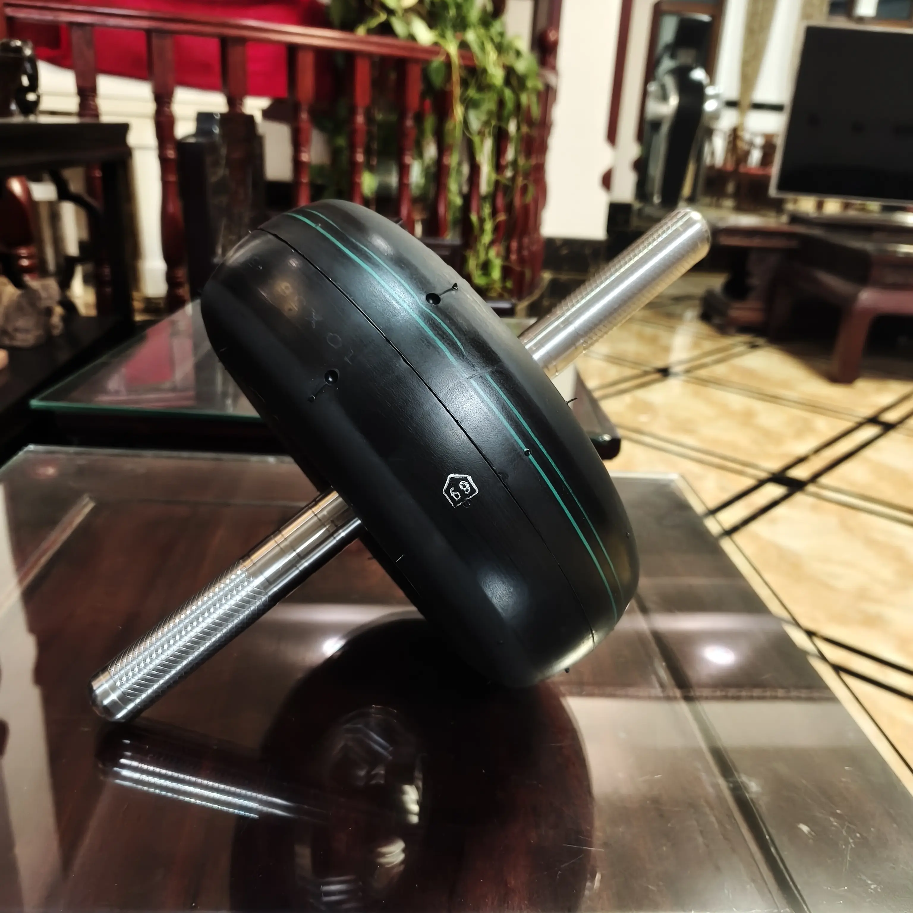 升级款手柄雕花工艺，总长40厘米，粗30，德国轴承，27厘米直径，宽10