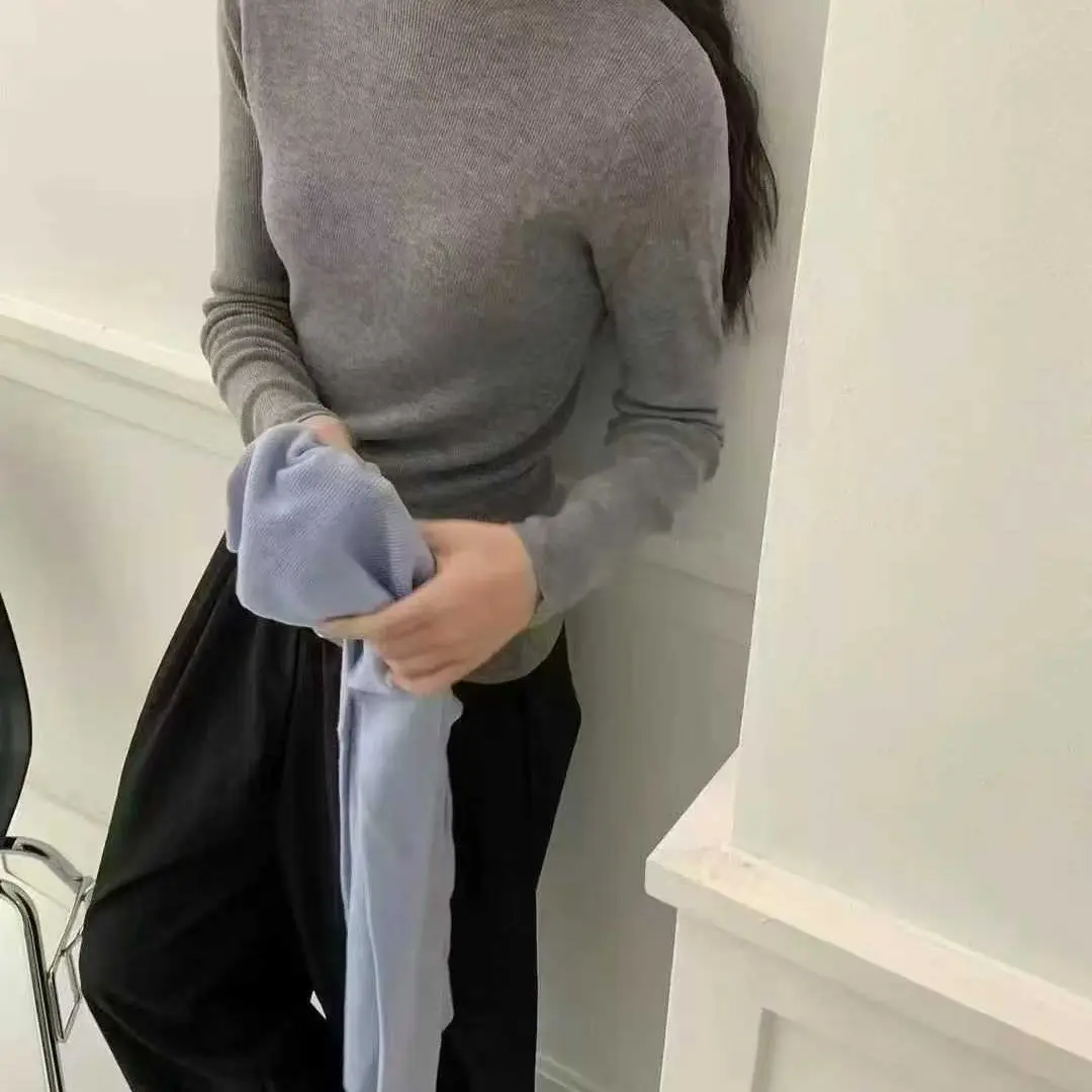 长袖毛针织衫百搭慵懒风女梦幻风上衣时尚针织衫针织