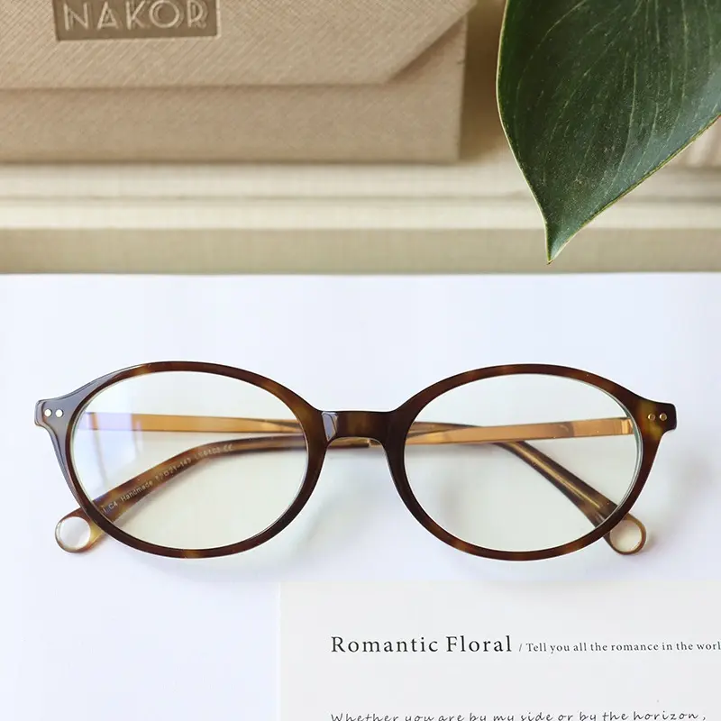 高品质钛板超轻防蓝光防紫外线日夜两用网红书呆子可配度数