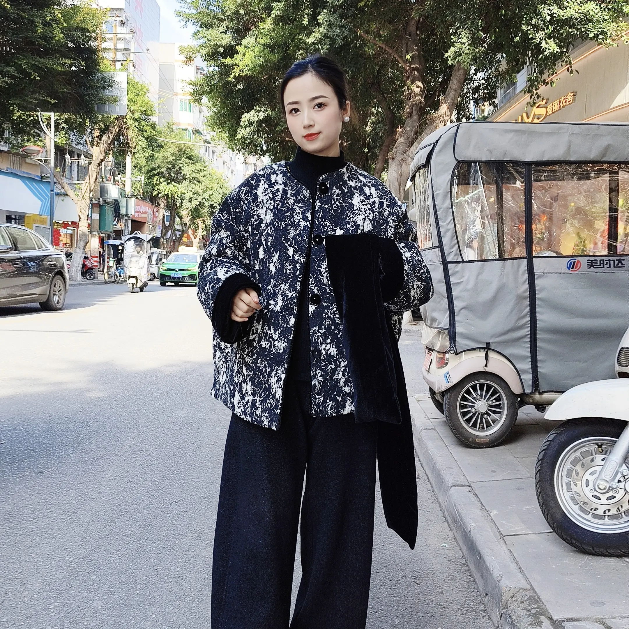 小众百搭显瘦收腰白鸭绒时尚简约外套