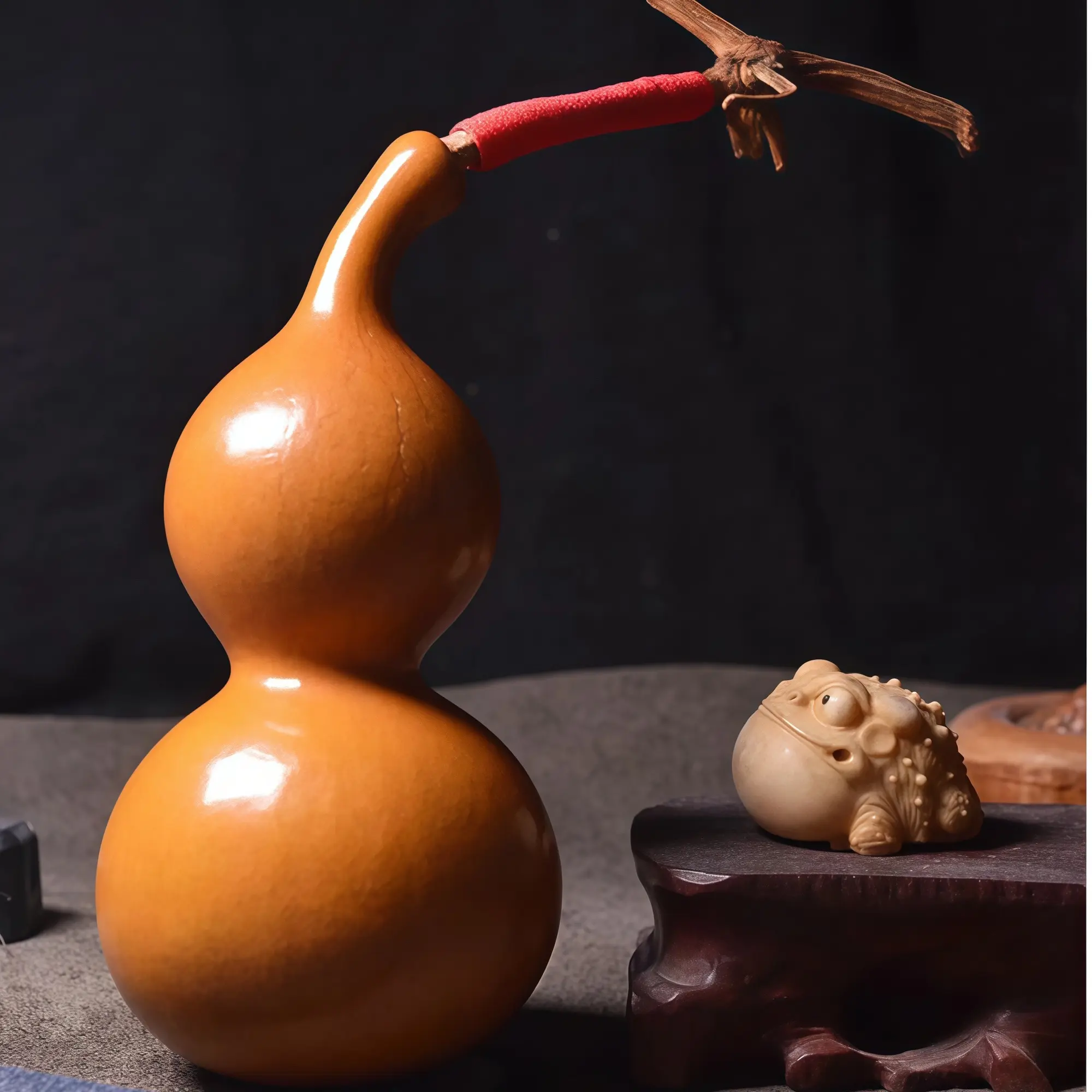 【手把葫芦一物一拍链接】葫芦摆件葫芦手把件草里金钱袋子