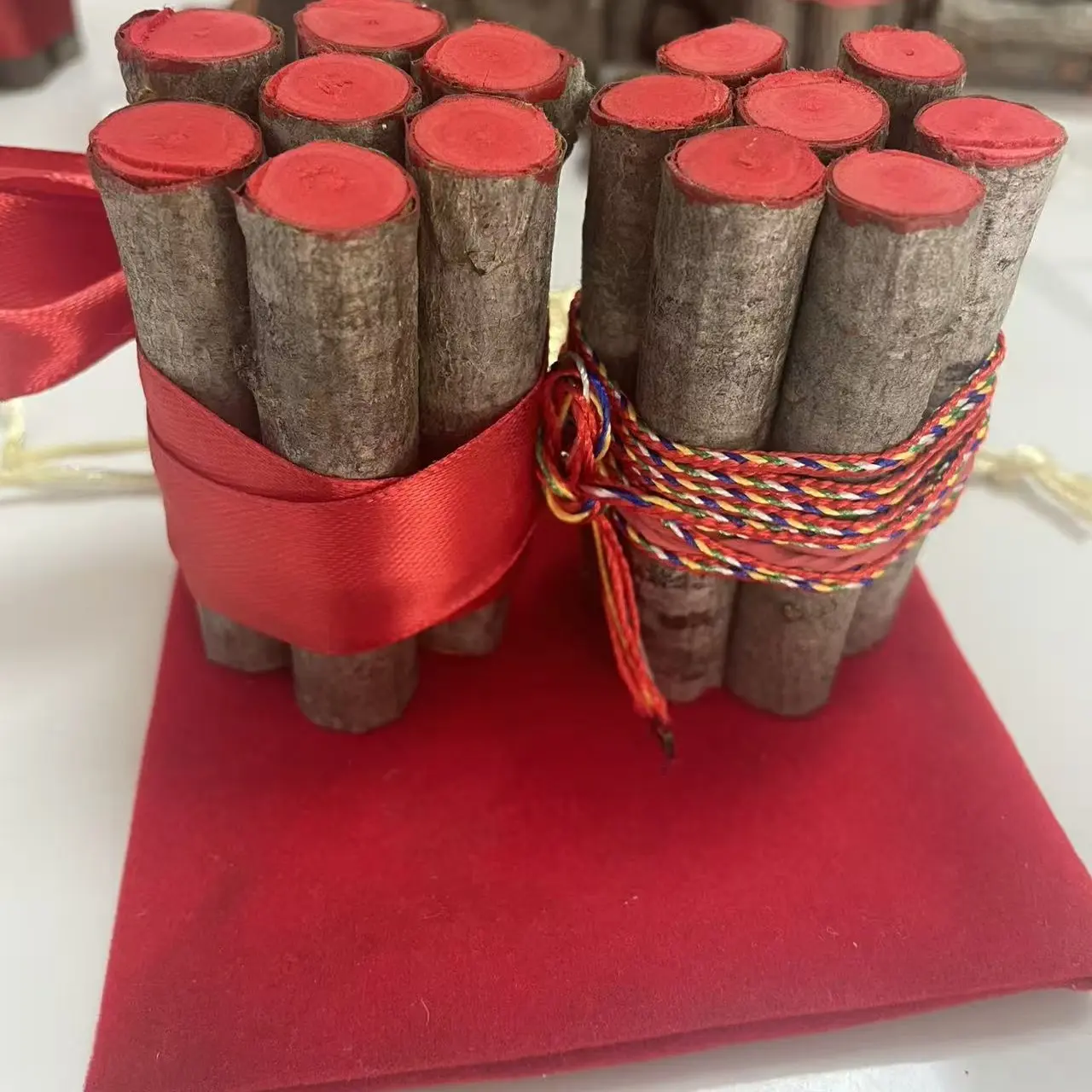 【加强朱砂款】沂蒙山老桃木东南枝七段桃树枝