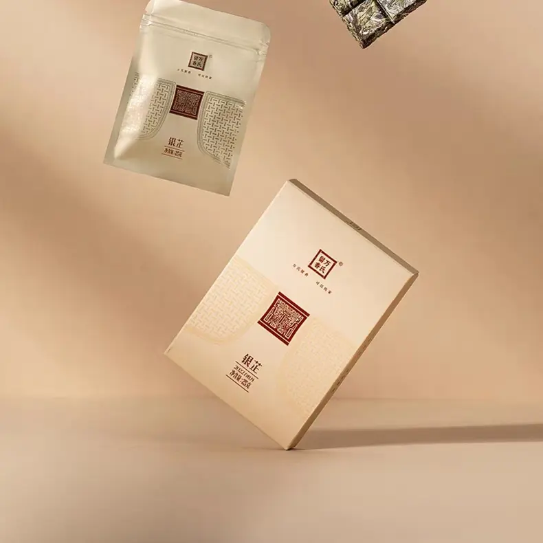 福鼎磻溪银芷紧压2022年白牡丹小盒装荷香蜜香口感顺滑