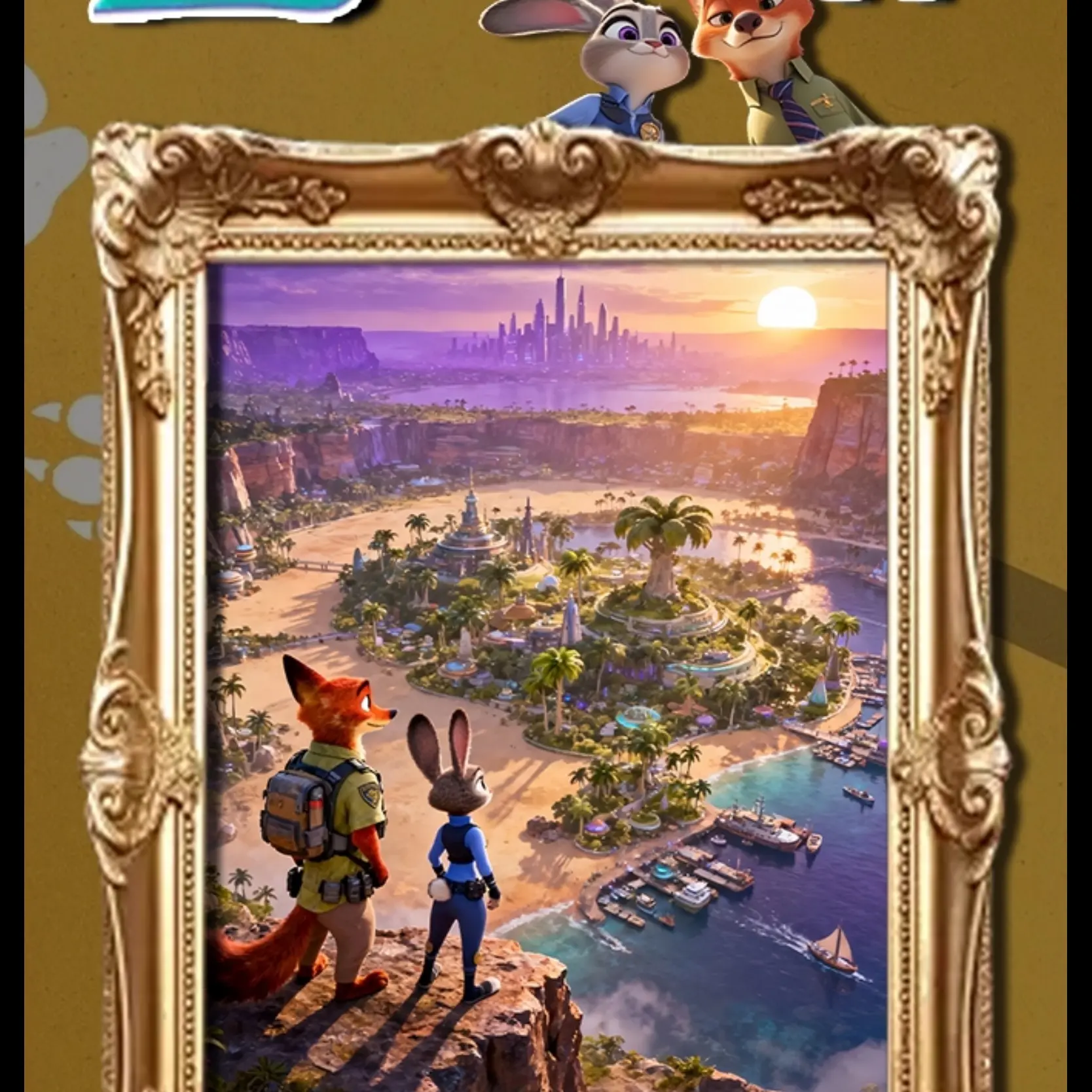 《疯狂动物城》纪念版收藏卡复刻版含玩法