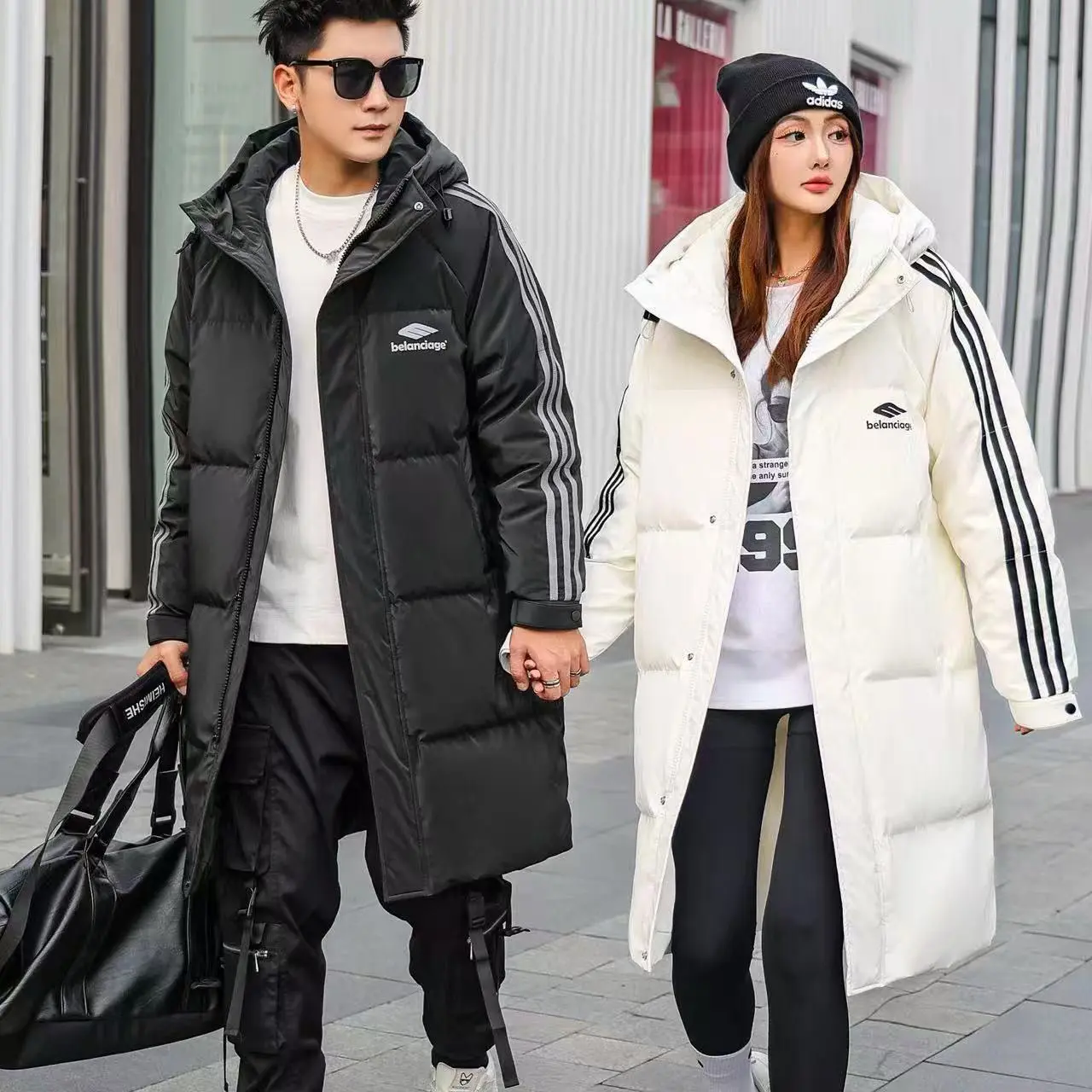 2025年含辰生活冬季加棉加厚宽松潮流中长款棉衣外套176821