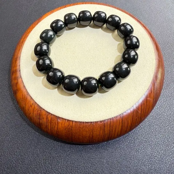 未镶嵌黑青老型珠男士