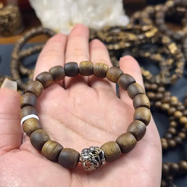 沉香沉香鼓珠珠设计款