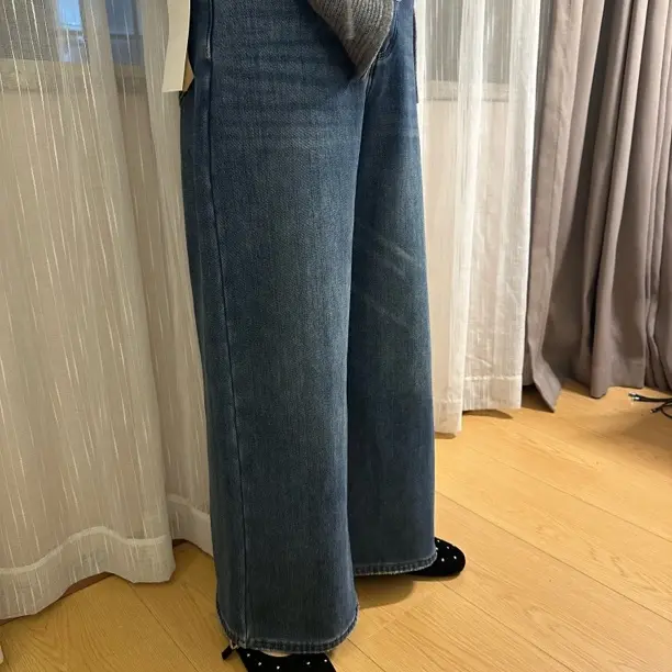 A丽家～显瘦A版加绒牛仔88395