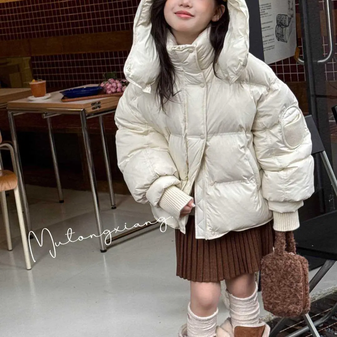 极寒系列韩版保暖加厚白鸭绒冬季男女童外套
