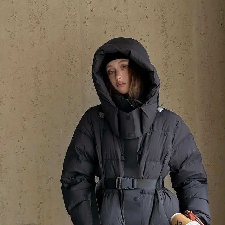 25款冬季收腰连帽保暖显瘦户外滑雪高端鹅绒服