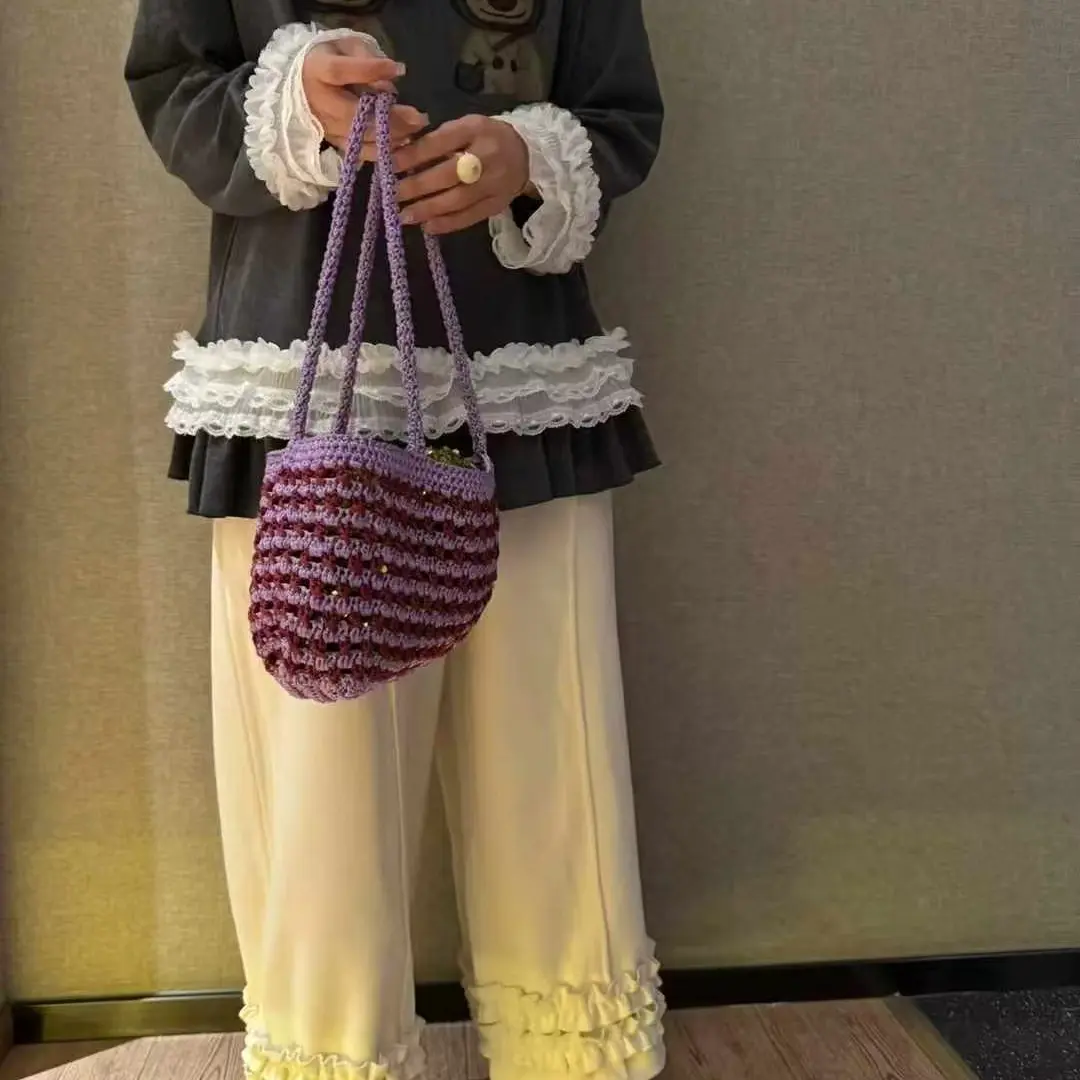 冬季加绒花边直筒显瘦休闲女裤