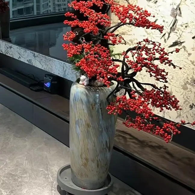 岭南造型北美冬青高端盆栽冬季耐寒果期长适合送礼