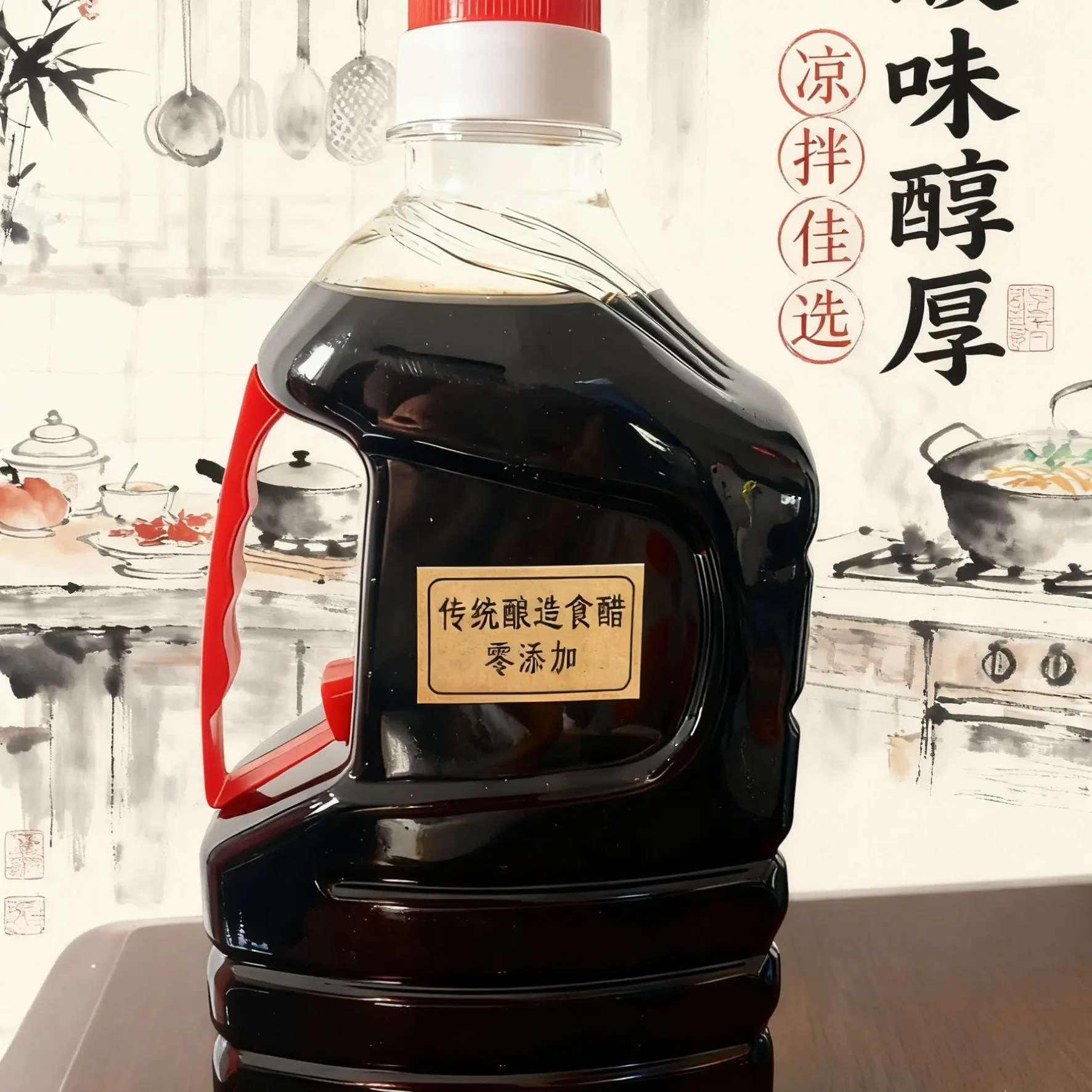 传统酿造食醋 零添加  没有任何添加剂