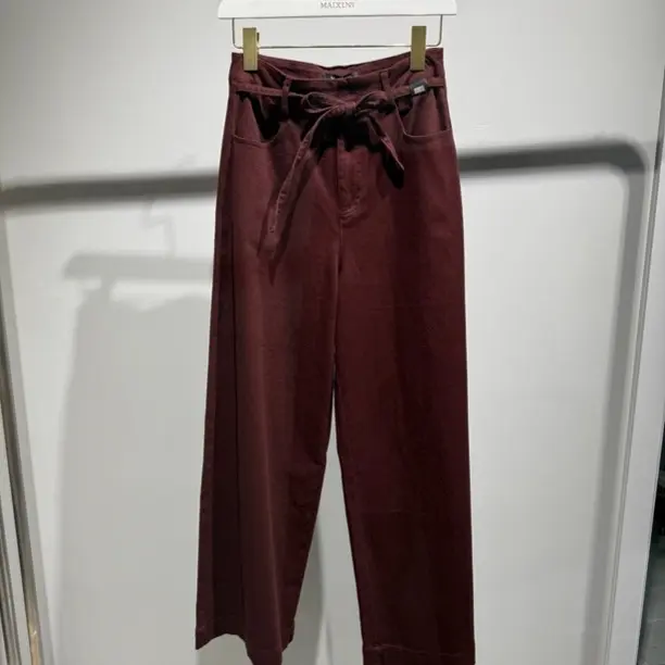 春秋新款抽绳洋气棉质弹力休闲阔腿裤KCXXS06B