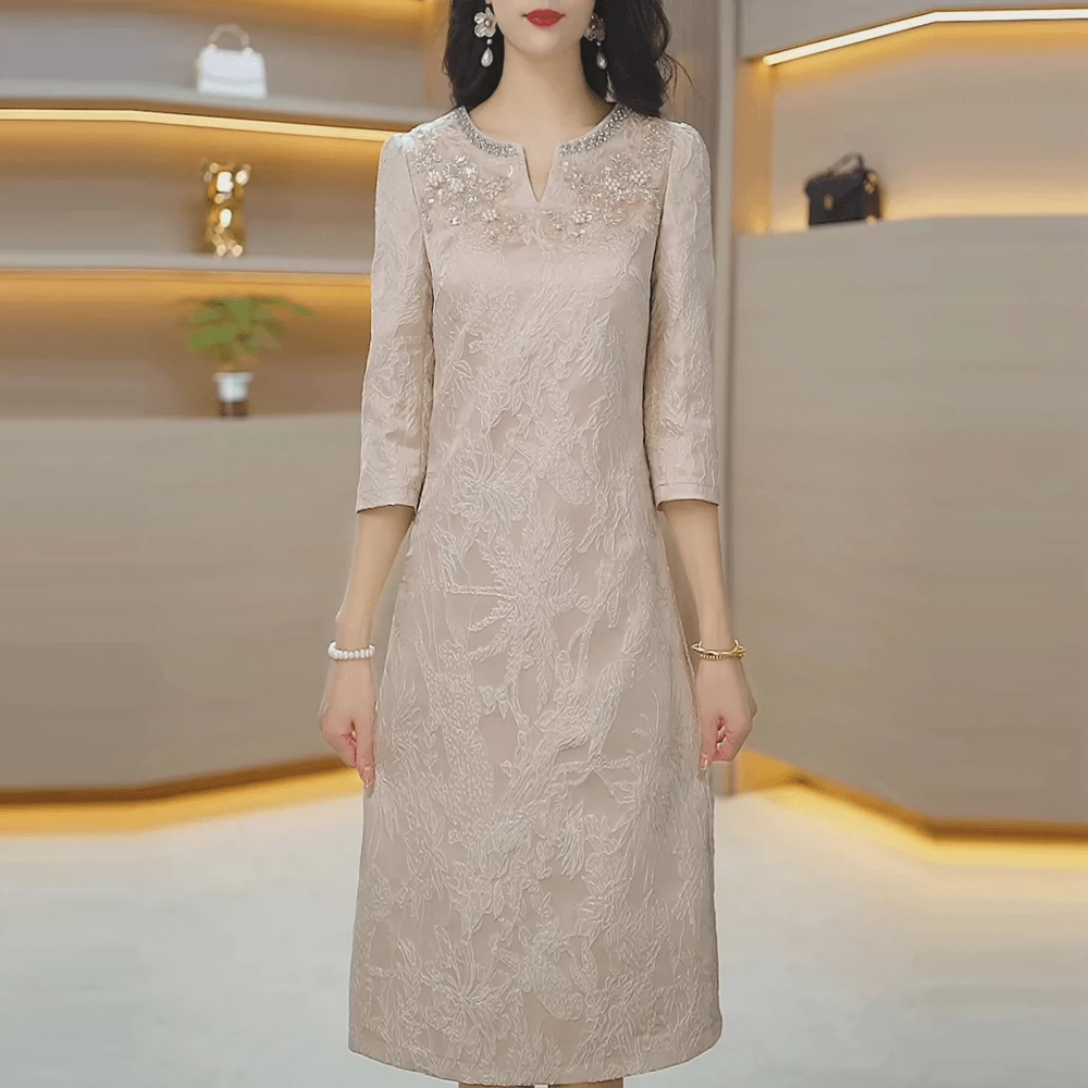 BC701-800 夏日休闲风连衣裙收腰显瘦女