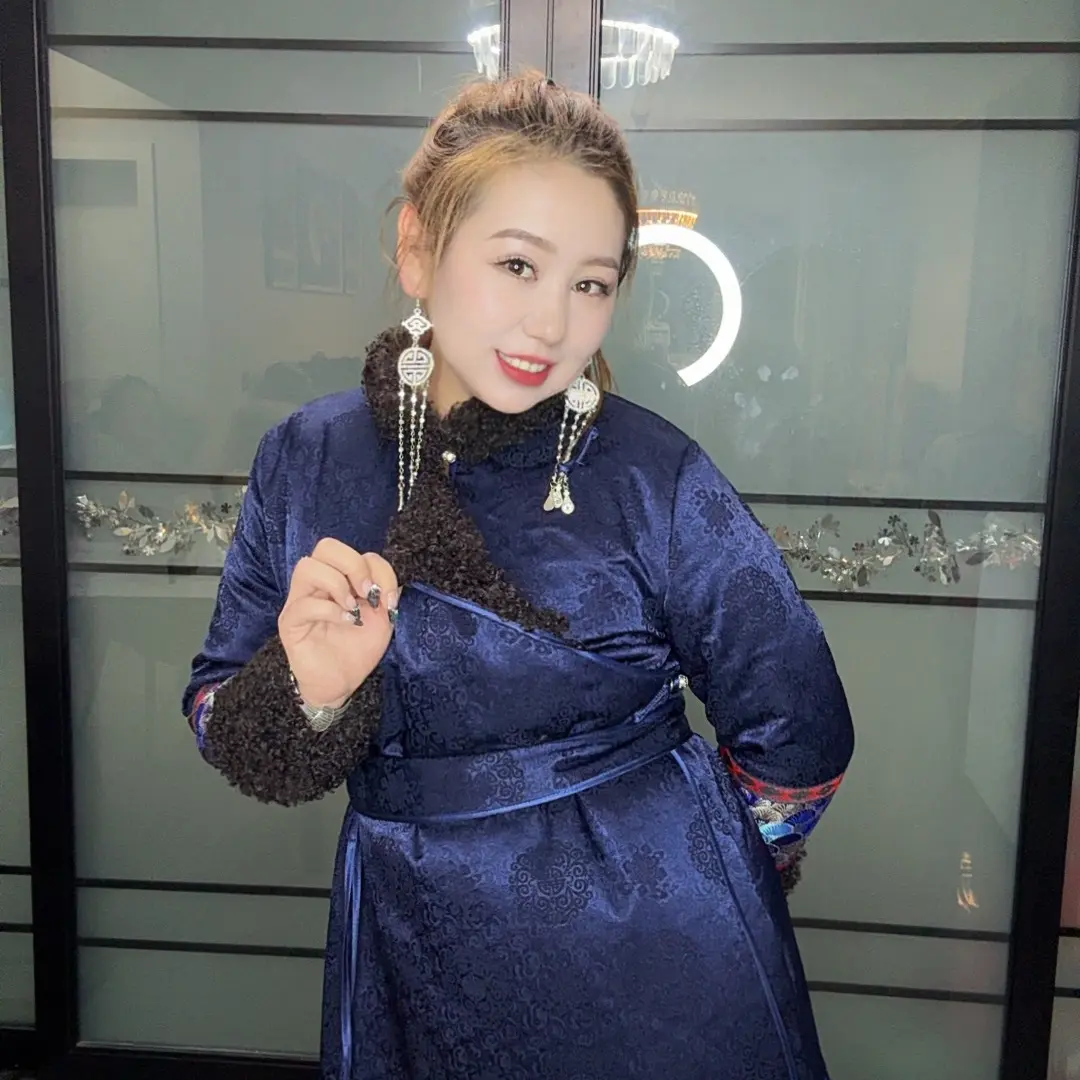 长袖宽松型长款连帽保暖特色棉袍改良日常羊羔毛棉衣棉袄外套