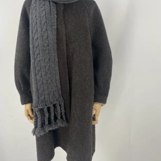 秋冬韩版双面大衣女中长款立领宽松苏力羊驼毛加厚保暖气质外套