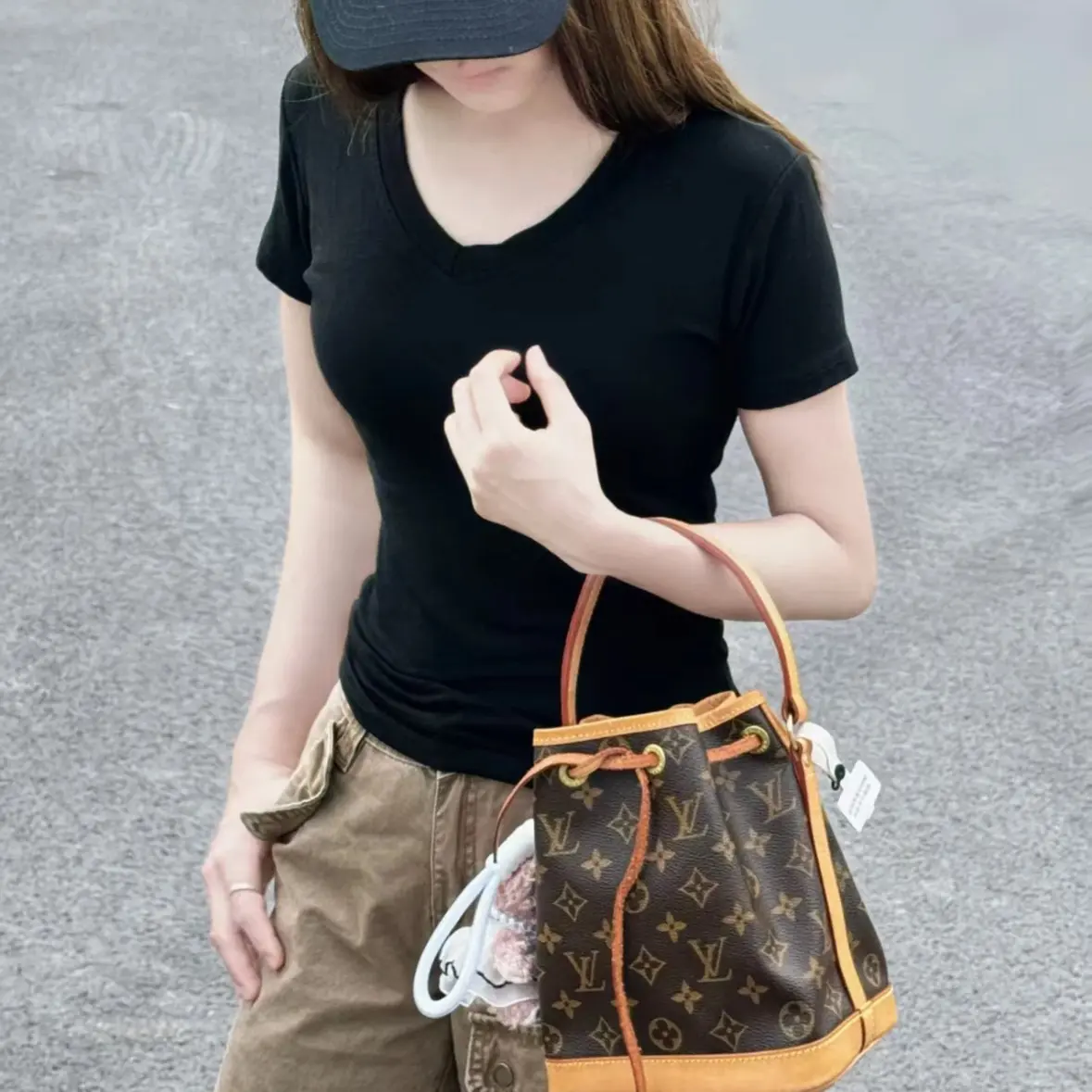 95新 LouisVuitton/路易威登 张曼玉同款Lv水桶95新972876