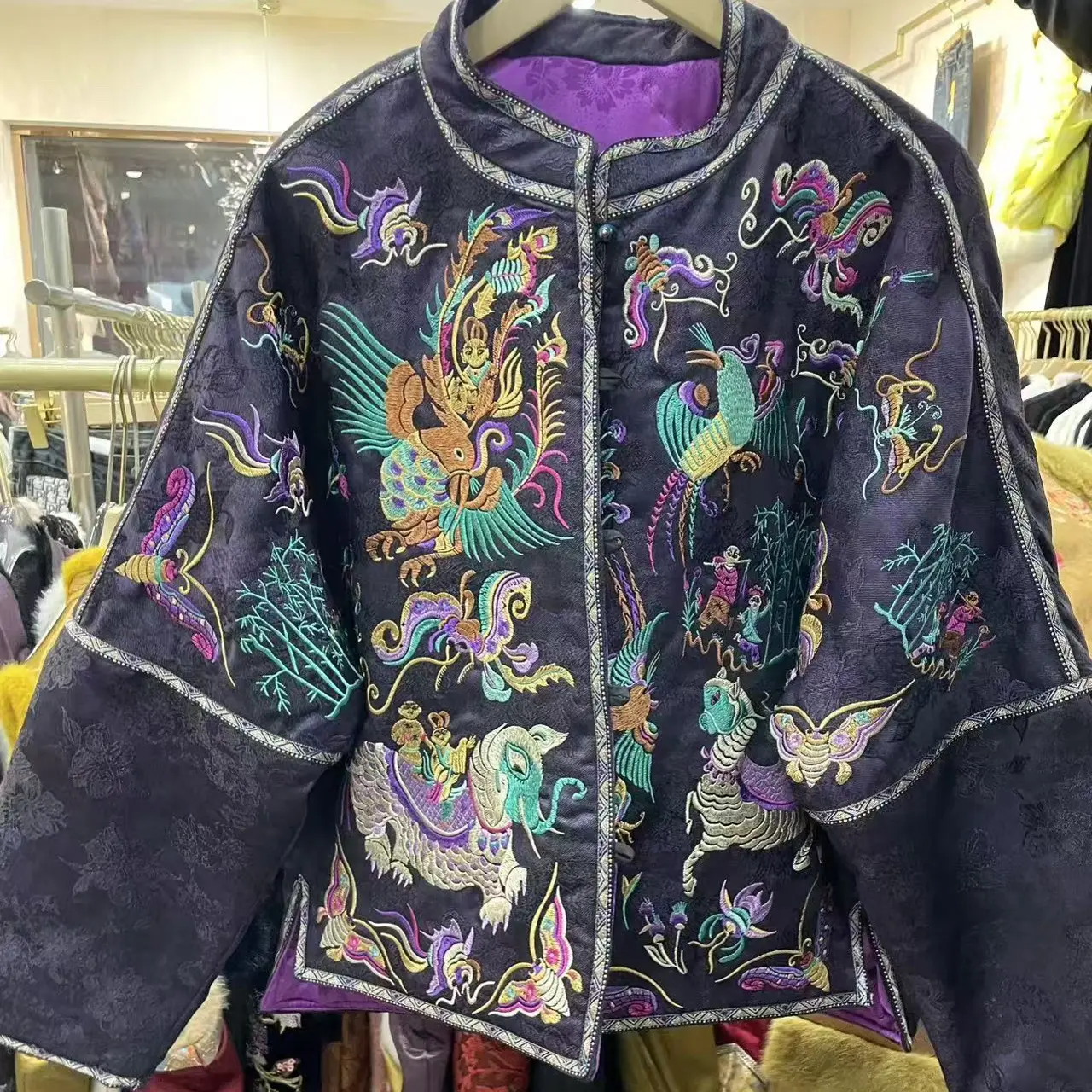 秋冬新款新中式刺绣重工高端国风女士棉服外套