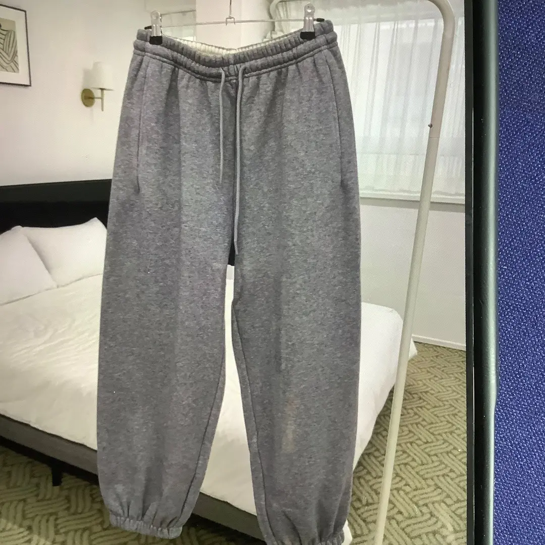 tug韩国东大门正品代购 冬季加绒松紧系带束脚休闲卫裤（no退no换）