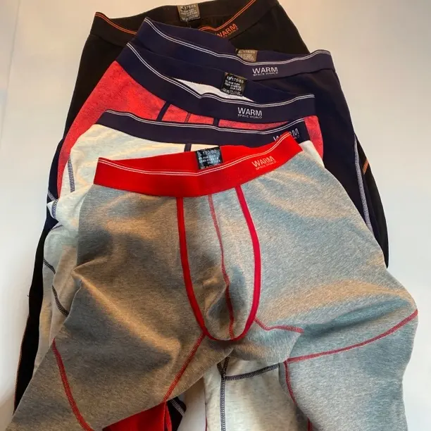 男士加绒加厚修身弹力保暖打底秋裤防寒舒适