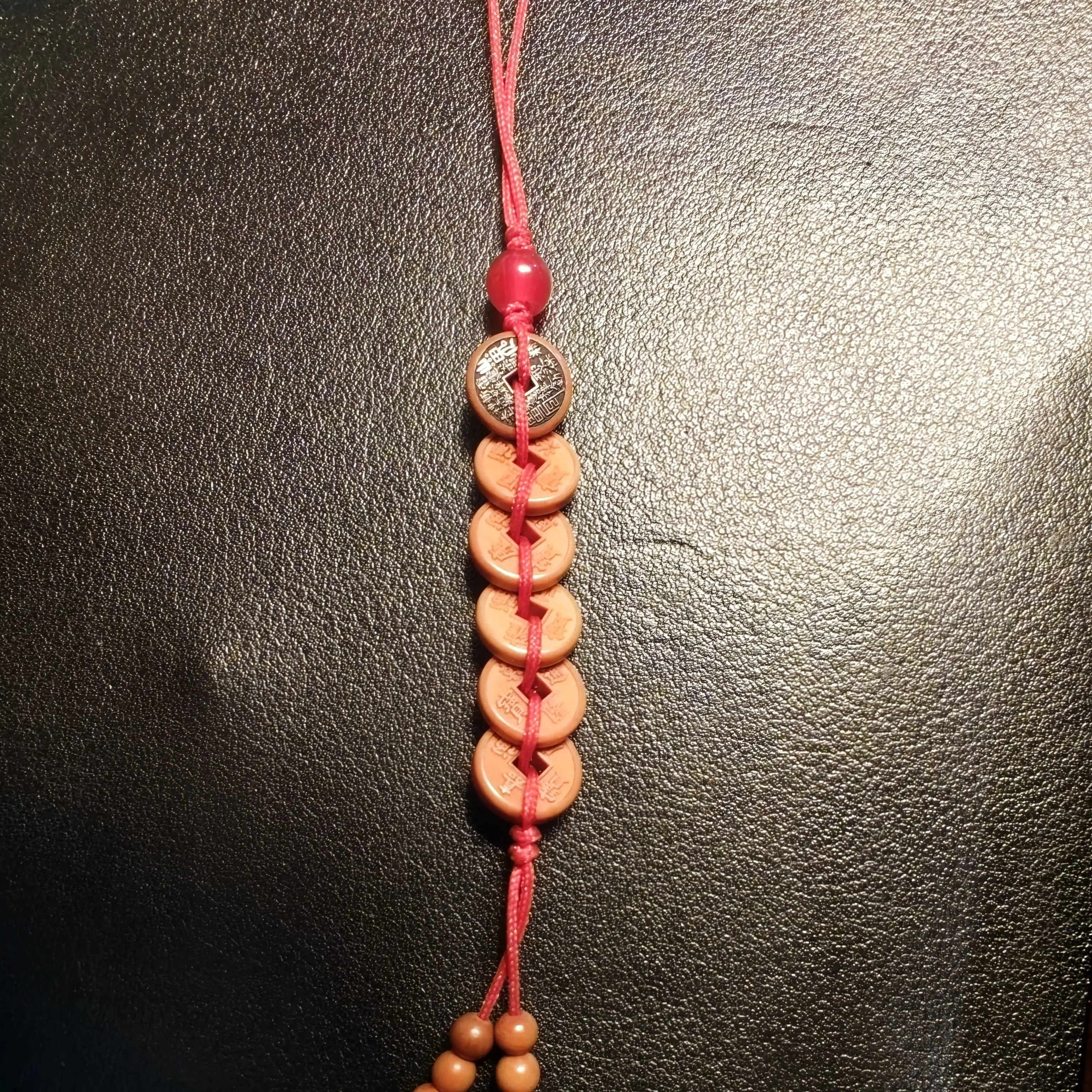 五帝钱手工手机链挂件钥匙扣招财去霉运平安护身符