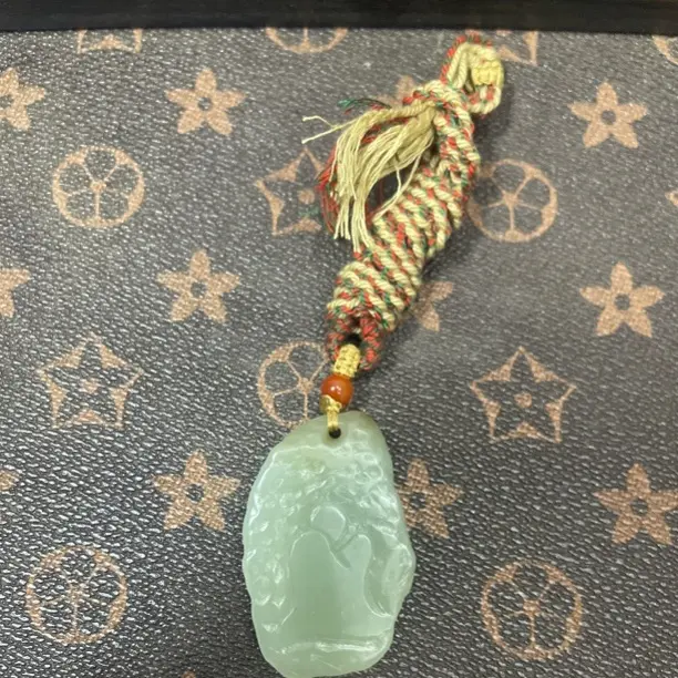 天然和田玉仿古悟道牌