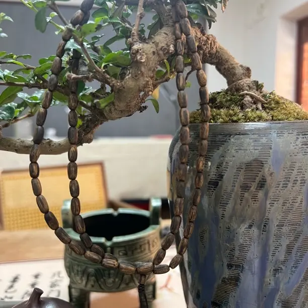 沉香随形05米珠多圈手串高结油多样性发一CDGLM0513