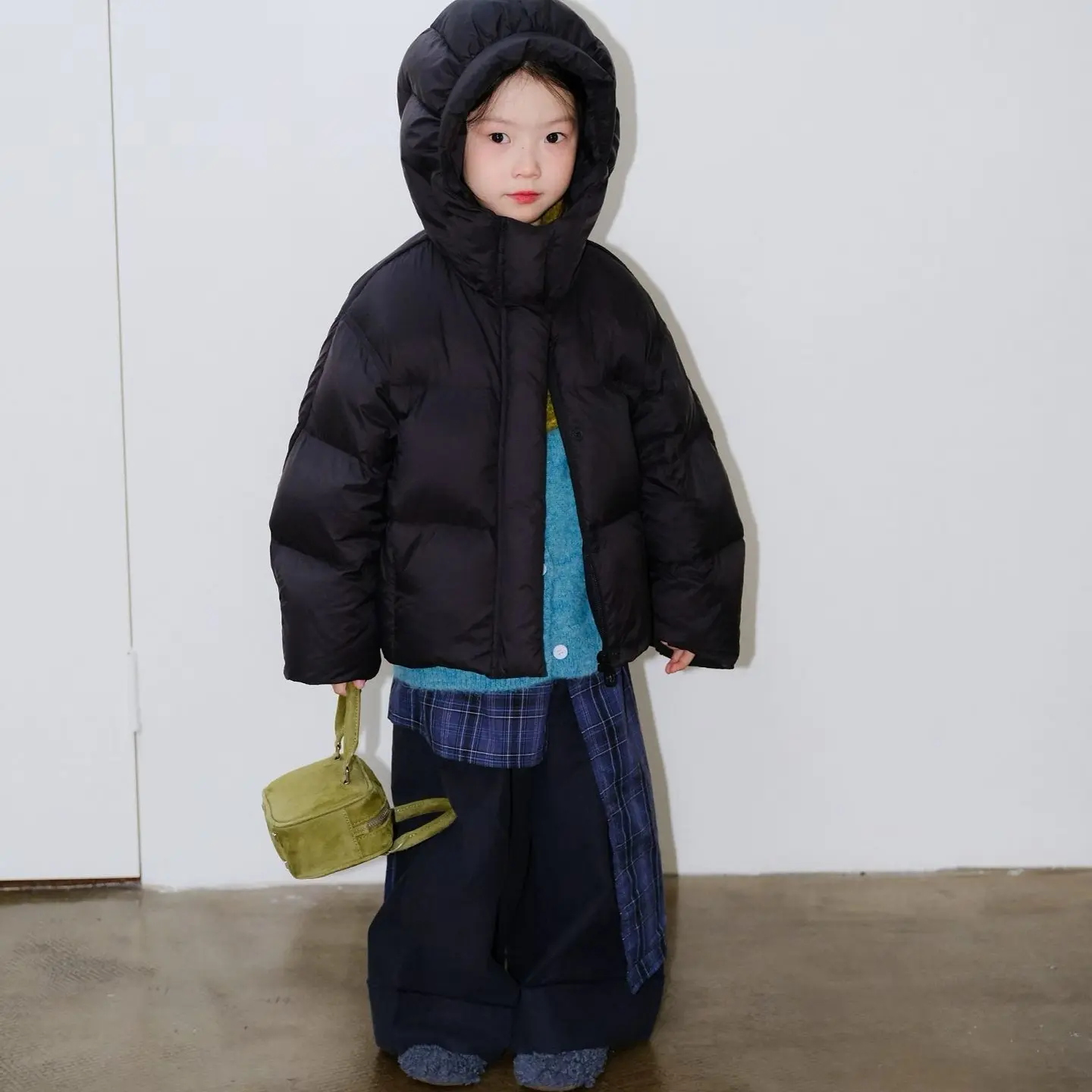 儿童冬季韩版百搭加厚白鹅绒羽绒服外套