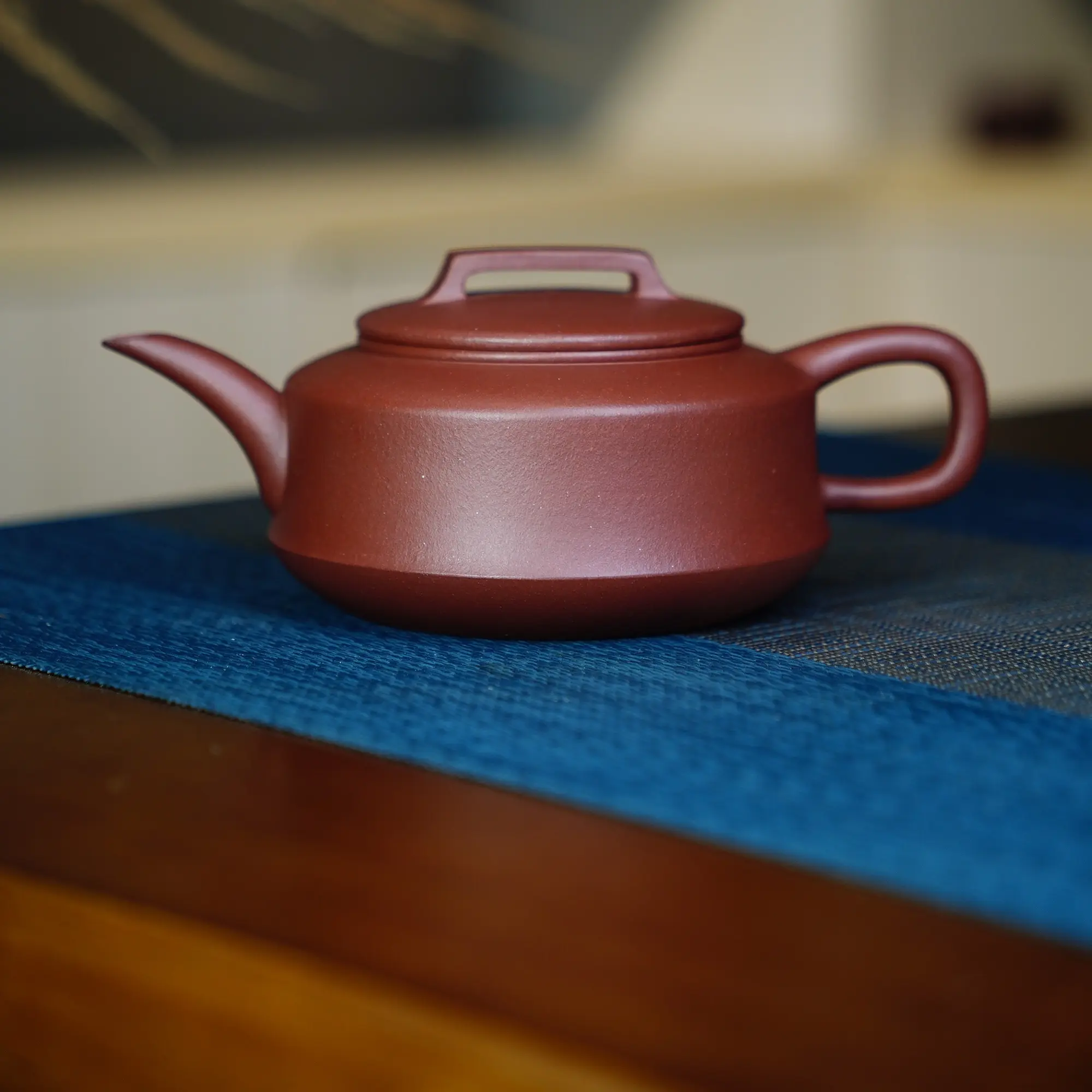 茶翁壶，全手工，黄龙山原矿紫泥，220毫升左右