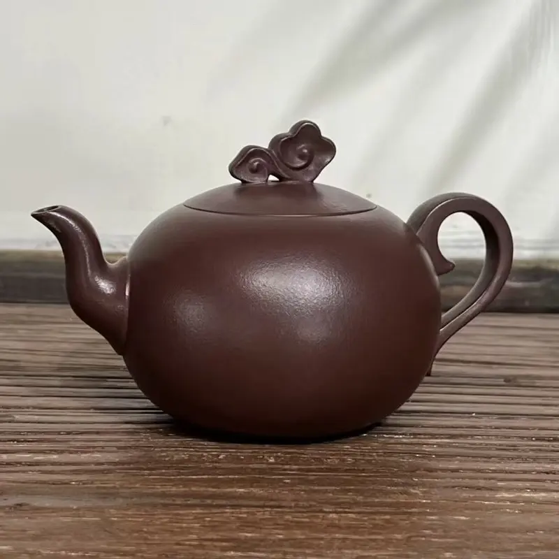 半手精工200 cc紫泥祥云紫砂壶