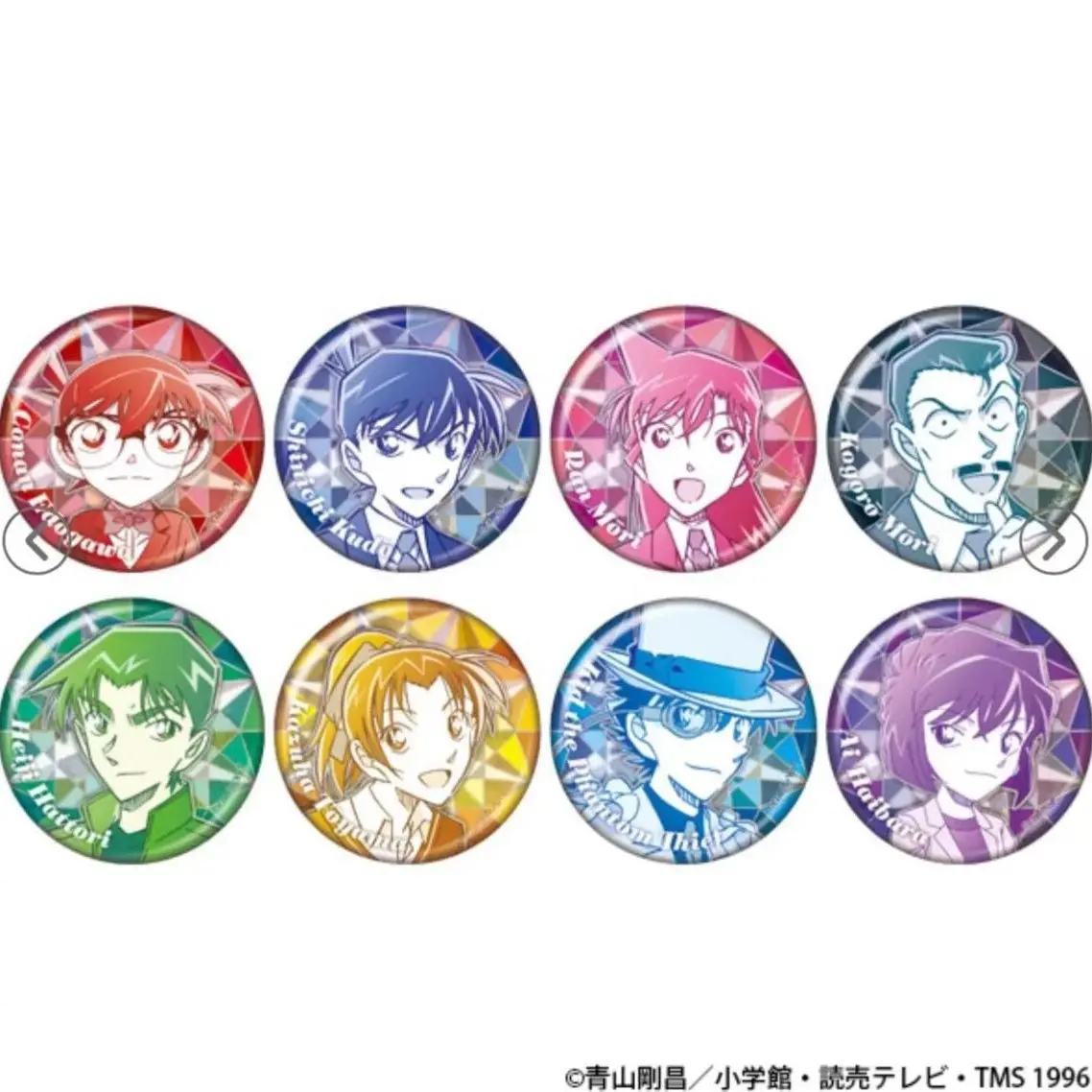 名侦探柯南炫彩闪吧唧徽章默认场瑕