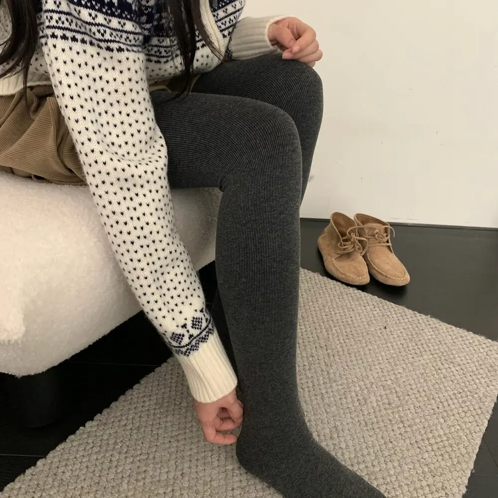 暖暖裤高腰收腹加绒加厚秋冬保暖显瘦提臀外穿九分打底裤