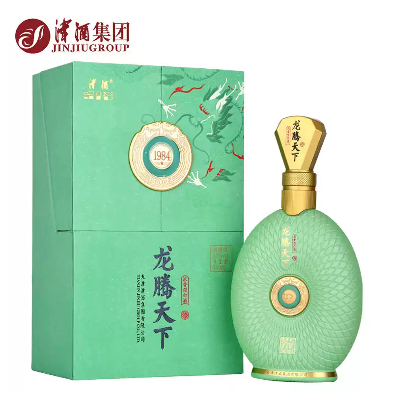 津酒浓香型正宗纯粮食酿白酒品质送礼酒水500ml龙腾天下1984