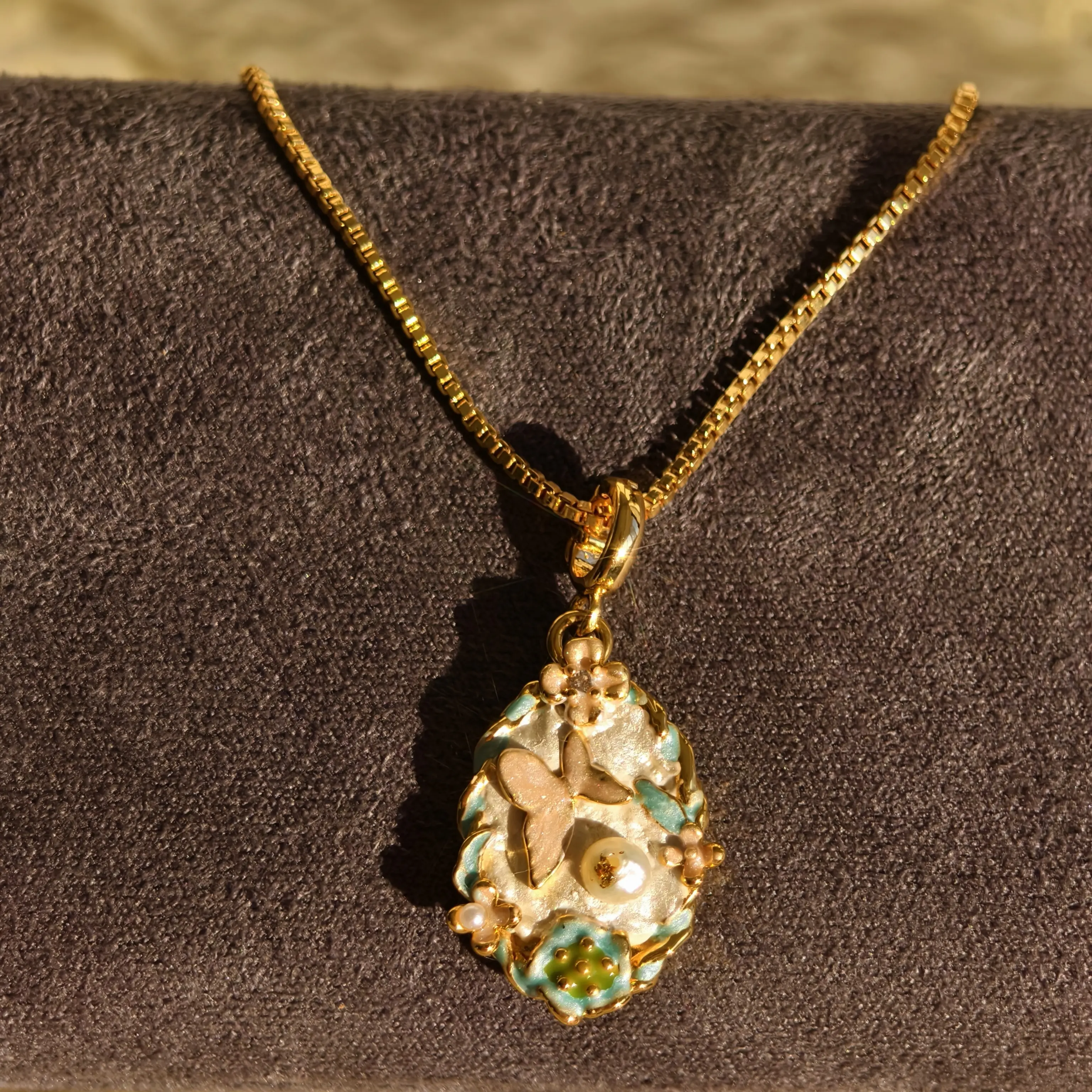 钛钢仿珍珠项链 铜合金珠珠项链 法式轻奢风格时尚高级感锁骨链