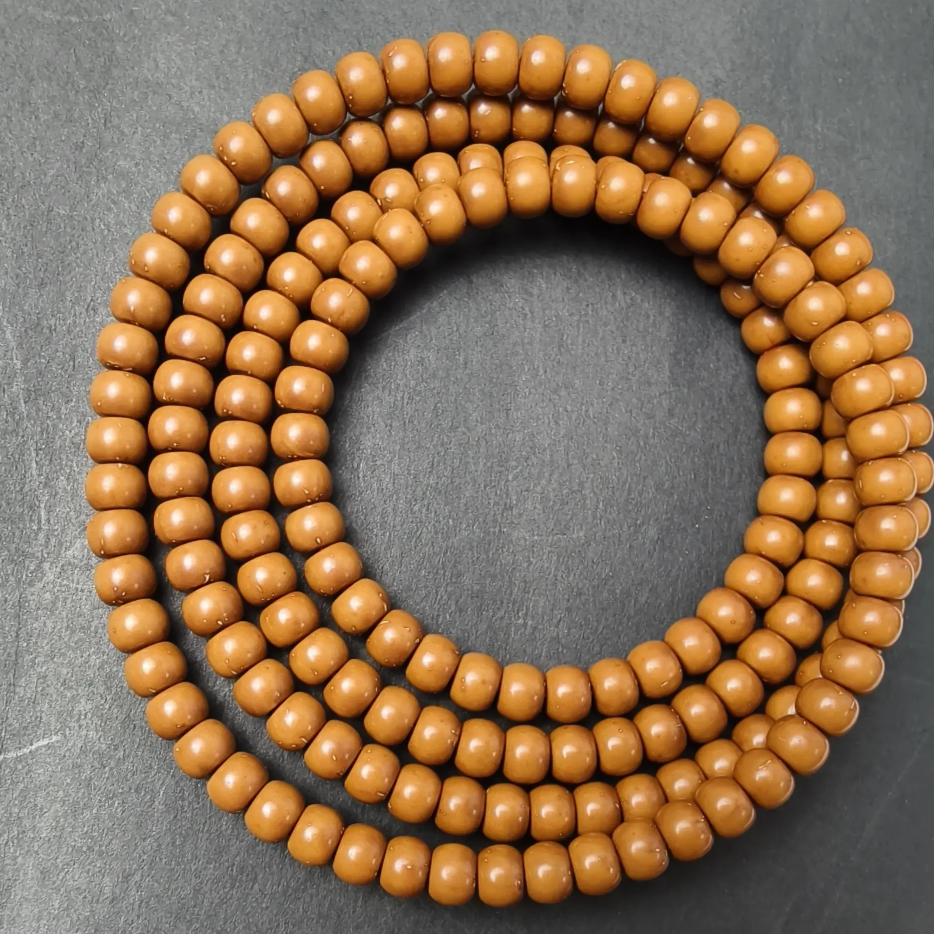 紫金鼠鼠尖纯肉毕业级小老型108脖挂原色不泡药不打蜡卡5.4mm