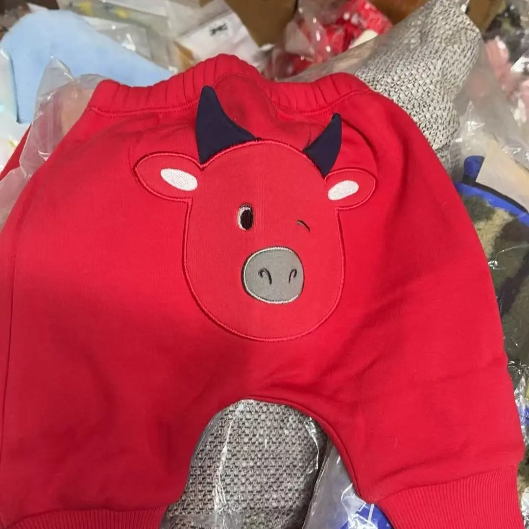 婴儿冬季加绒高腰护肚大PP裤外穿休闲长裤（非图片款 按编码发货）