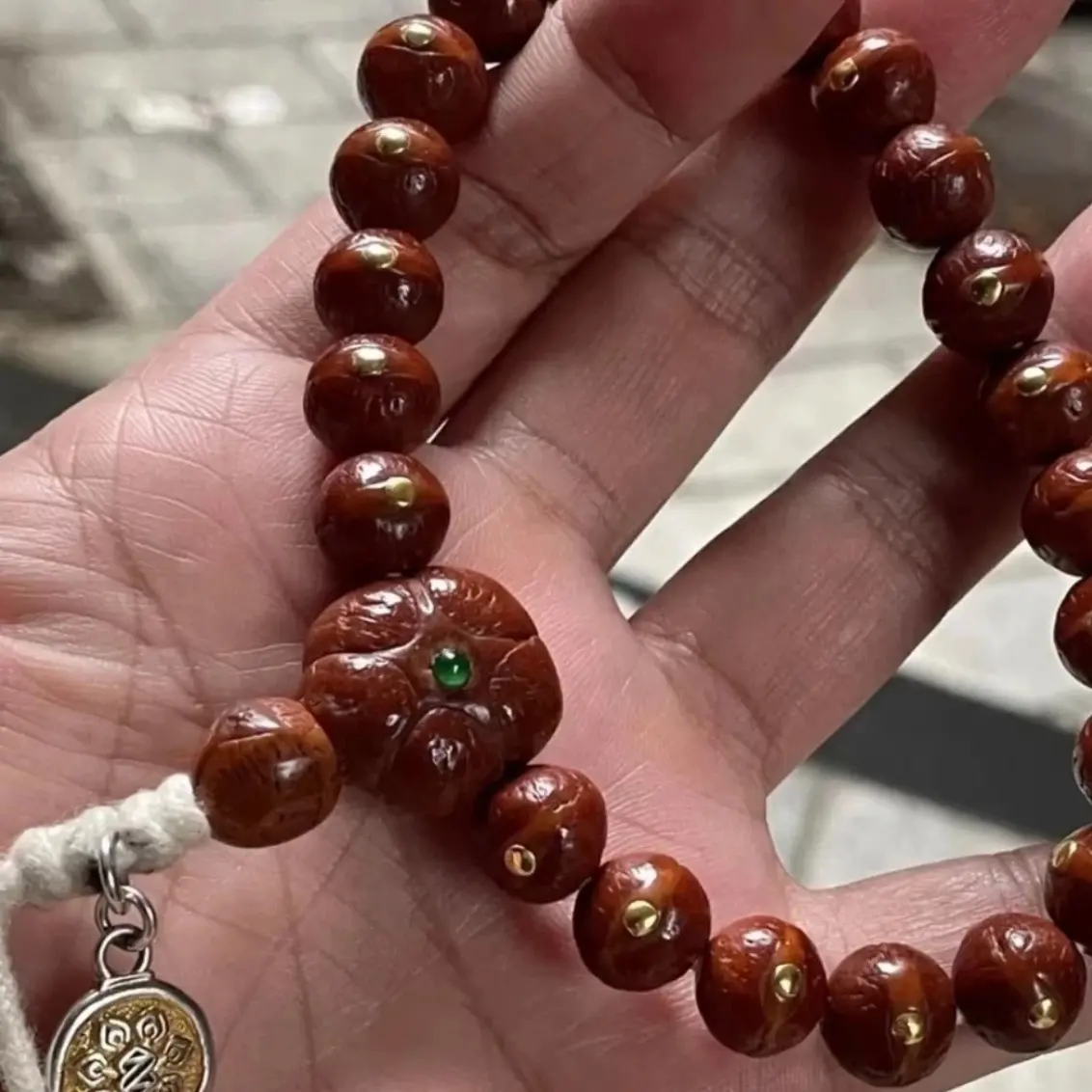 收藏s级尼泊尔实心籽凤眼菩提尺寸10mm包浆浑厚