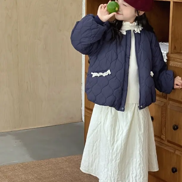 【童装合集】新款洋气花边夹棉加厚保暖棉袄外套，直播专属链接