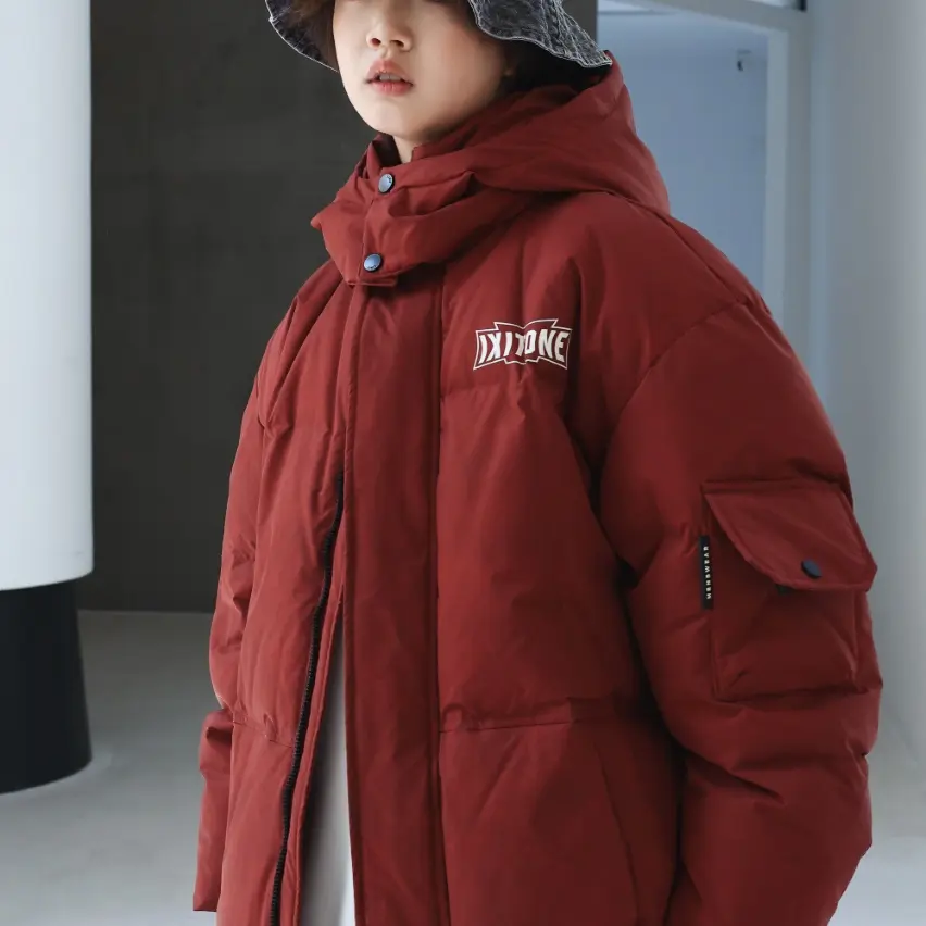 青少年冬季加厚羽绒服