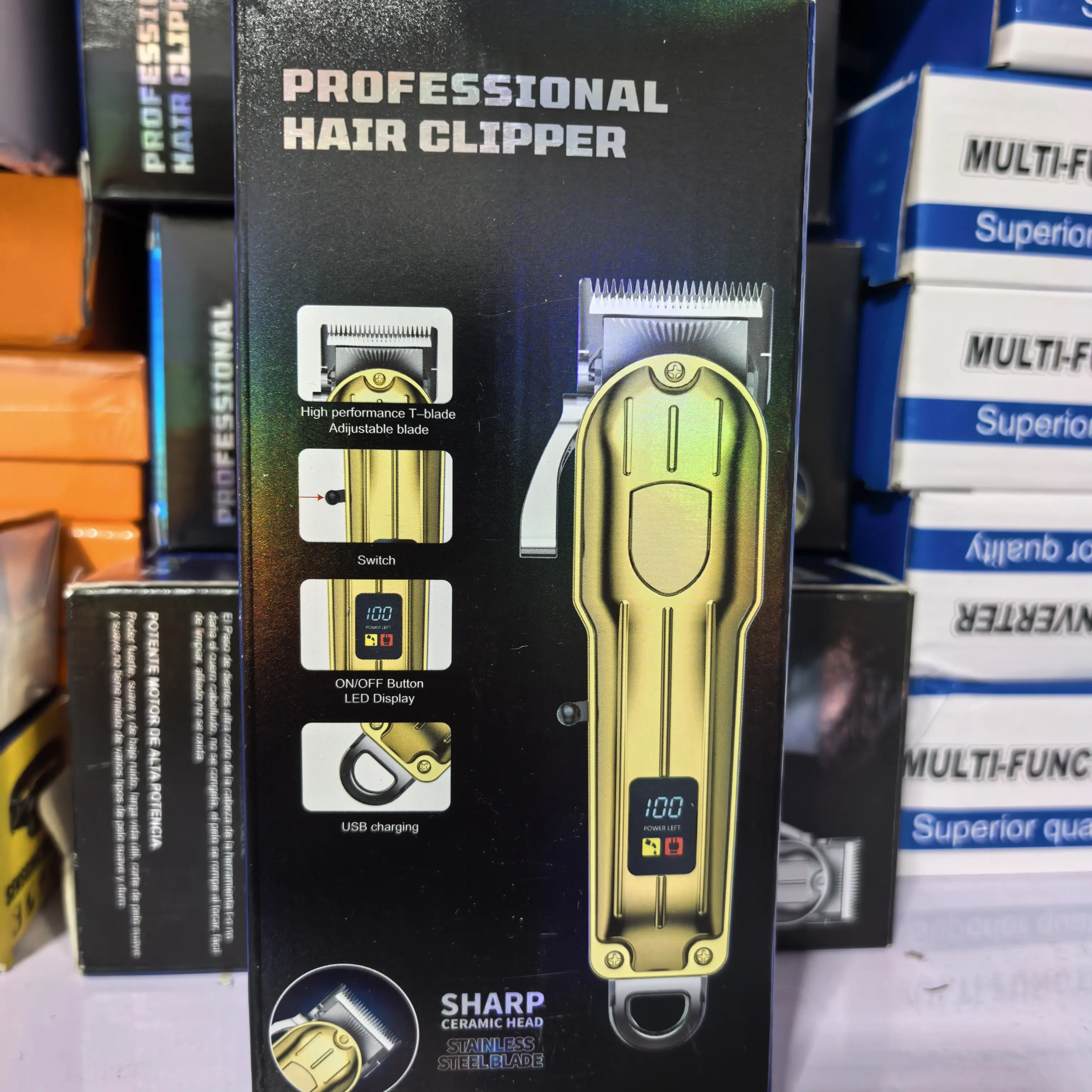 全自动可充电多功能理发器电推剪全家通用光头神器