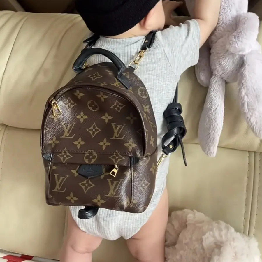 95新 LouisVuitton/路易威登 95新小书包mini老花单肩包