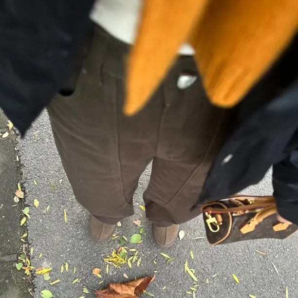 阔阔的高腰显瘦工装裤