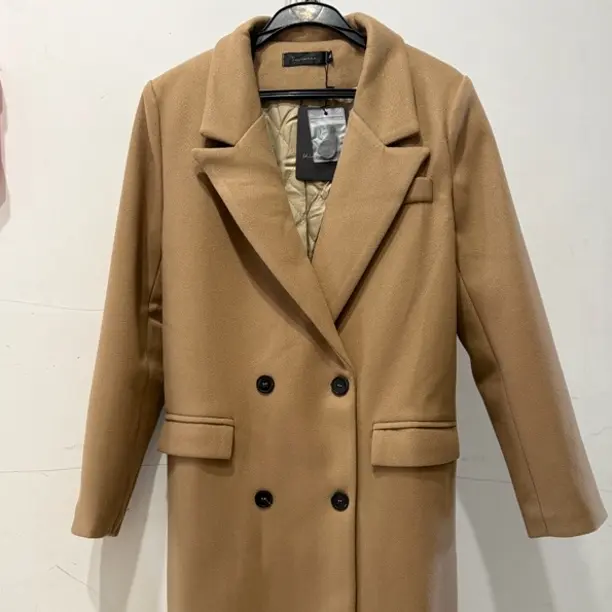 时尚休闲中长款翻领双面大衣外套秋冬气质显瘦小个子