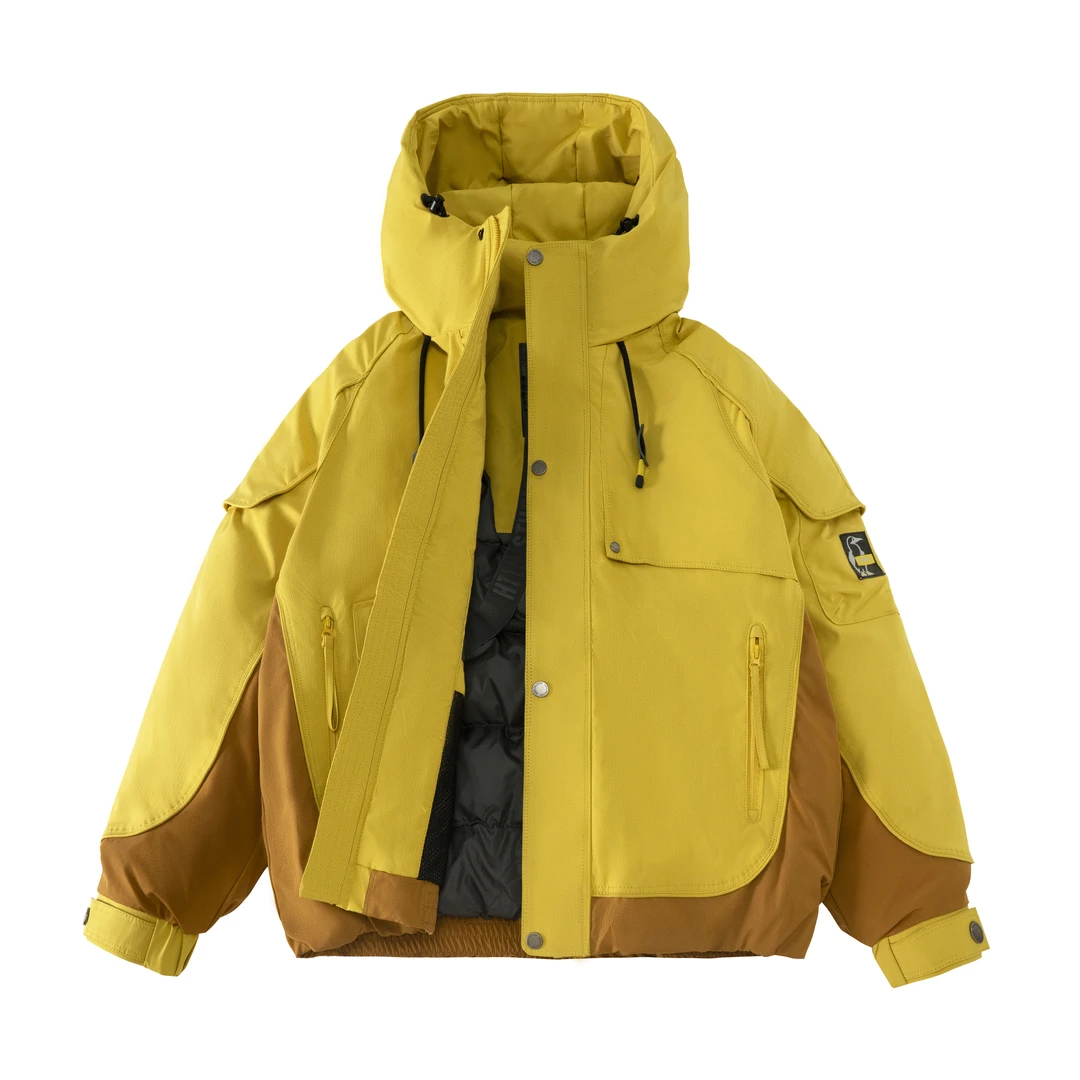 2025冬季新款防水防风【新国标】白鸭绒羽绒服冲锋衣6801