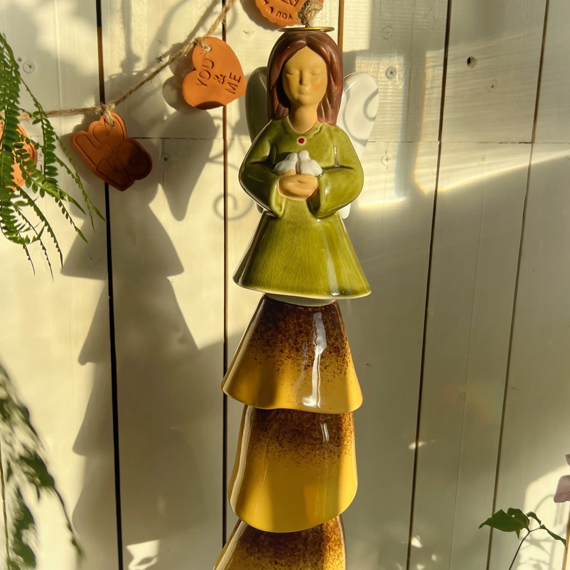 老货小众复古高温陶瓷天使风铃（出口尾单默认微瑕）