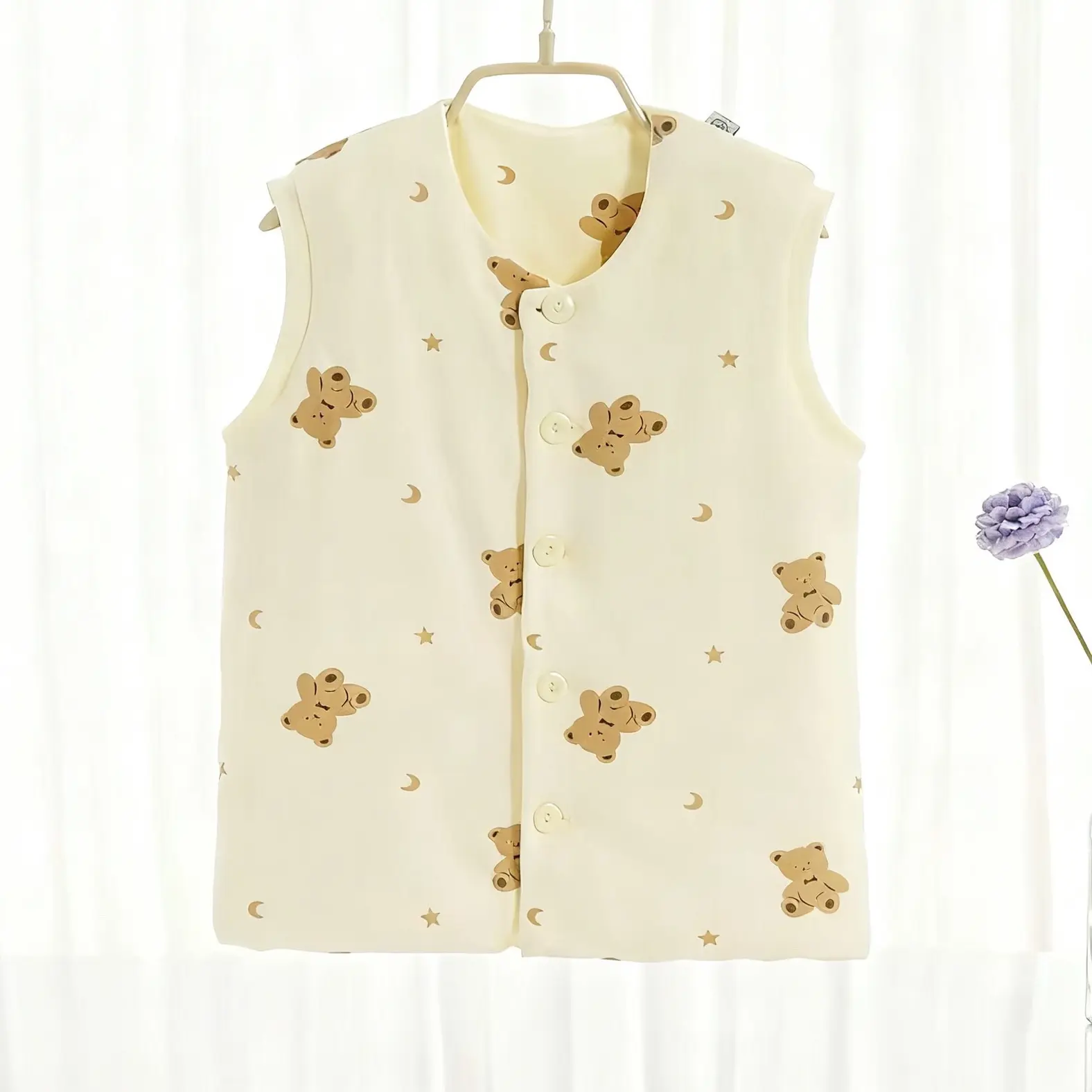 桑蚕丝保暖棉袄背心马甲可脱卸内胆加厚秋冬季手工男女童