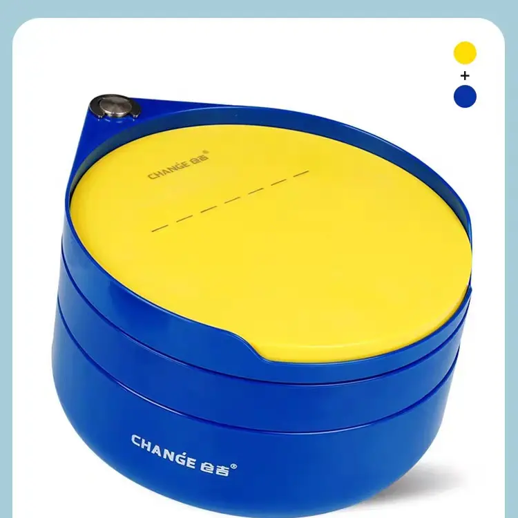 仓吉浮水一线强磁双层钓鱼散炮盆开饵拉饵盘饵料盆拌饵盆竞技适用