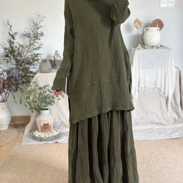 手工口罩棉长袖上衣｜其他色咨询客服
