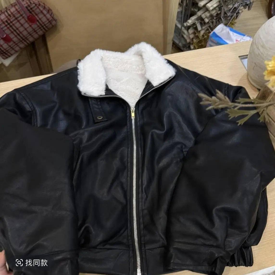 【dd】DD自制蛋白兔兔皮衣加绒加厚防风保暖